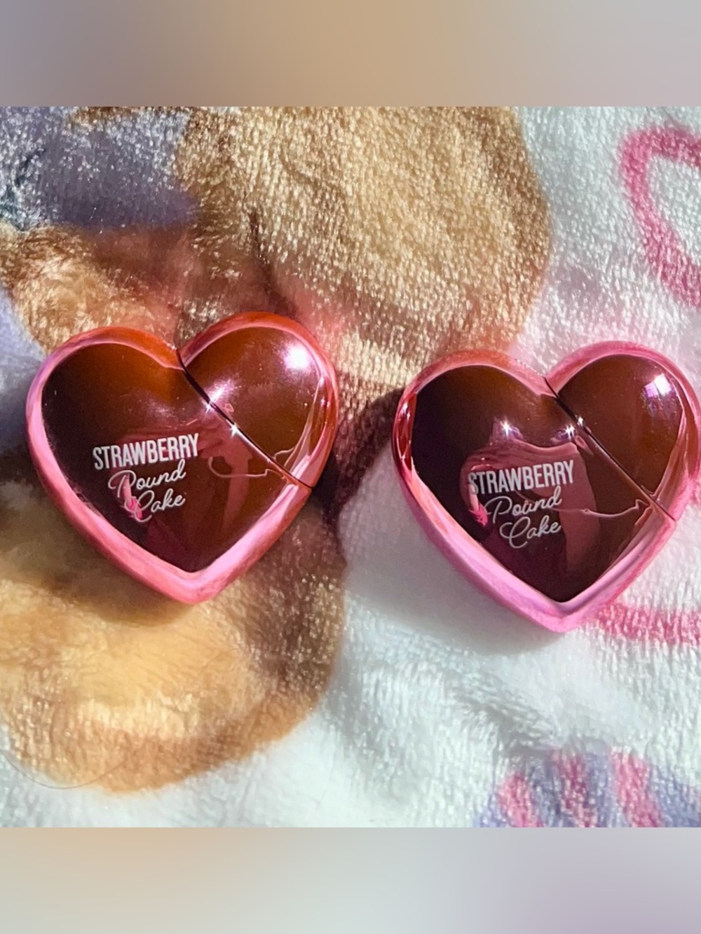 SET OF 2 NEW Bath & Body Works STRAWBERRY POUND CAKE Lip Oil